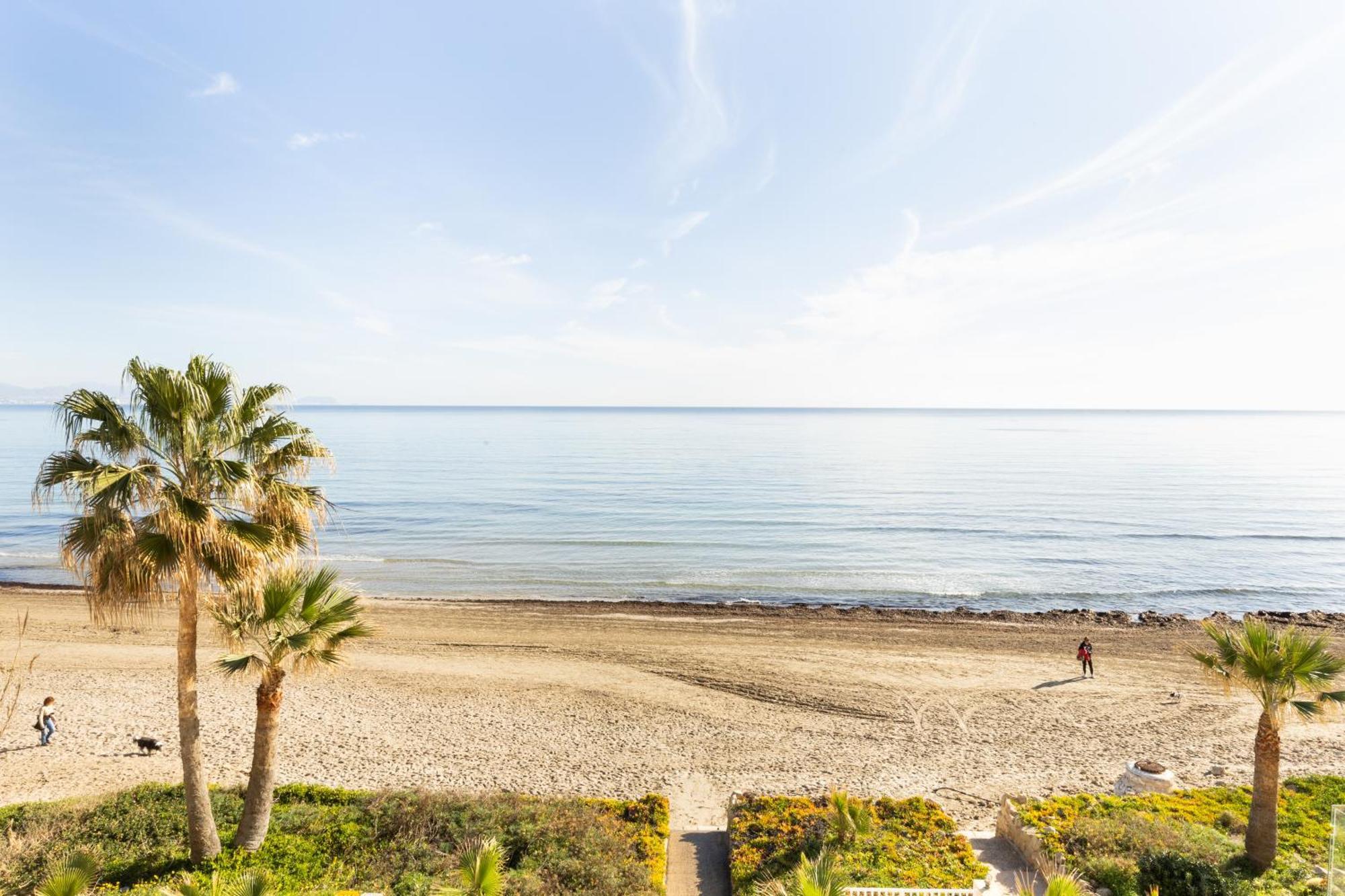 Maravilloso Apartamento Amanecer Cabo A Pie De Playa Y Mar En Chalet Roquetes アリカンテ エクステリア 写真